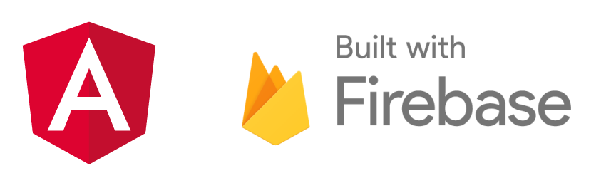 The Angular logo and Firebase logo side by side